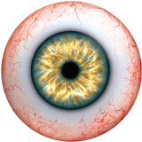 20MM  Eyes Cat Eye Eyeball Print  glass snaps buttons