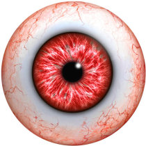 20MM  Eyes Cat Eye Eyeball Print  glass snaps buttons