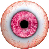 20MM  Eyes Cat Eye Eyeball Print  glass snaps buttons
