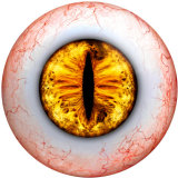 20MM  Eyes Cat Eye Eyeball Print  glass snaps buttons