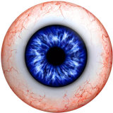 20MM  Eyes Cat Eye Eyeball Print  glass snaps buttons  Jewelry Making