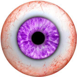20MM  Eyes Cat Eye Eyeball Print  glass snaps buttons