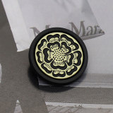 20MM Small Fragrance Metal Button Retro Flower Round Button