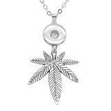 Pirate Corsair Necklace skull  hip hop plant 80CM chain  metal  fit 20MM chunks snap button jewelry Jewelry Making