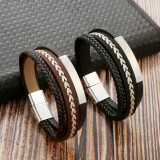 Multilayer Stainless Steel Hand Braided Bracelet