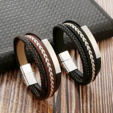 Multilayer Stainless Steel Hand Braided Bracelet