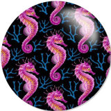 20MM pattern Print  glass snaps buttons