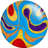 20MM pattern Print  glass snaps buttons