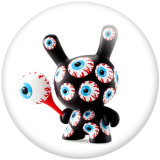 20MM Cartoon pattern Print  glass snaps buttons