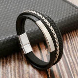 Multilayer Stainless Steel Hand Braided Bracelet