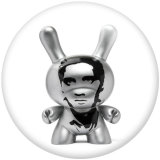 20MM Cartoon pattern Print  glass snaps buttons