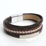 Multilayer Stainless Steel Hand Braided Bracelet