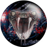 20MM pattern snake Print  glass snaps buttons  Jewelry Making