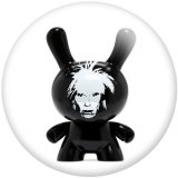 20MM Cartoon pattern Print  glass snaps buttons