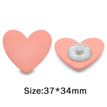 37MM Metal Button pink heart love