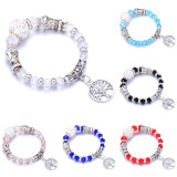life Tree Beaded Elastic Rope Elastic Glass Bead Bracelet