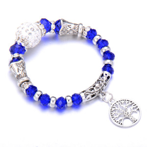 life Tree Beaded Elastic Rope Elastic Glass Bead Bracelet