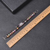 Stainless Steel Bracelet Double Layer Malachite Beaded Bracelet OT Buckle Bracelet