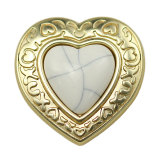 23MM Love Metal Button Turquoise