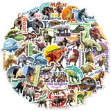 50pcs Jurassic World cartoon graffiti stickers decorative suitcase notebook waterproof detachable stickers