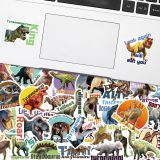 50pcs Jurassic World cartoon graffiti stickers decorative suitcase notebook waterproof detachable stickers
