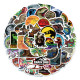 50pcs Jurassic World cartoon graffiti stickers decorative suitcase notebook waterproof detachable stickers