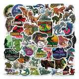 50pcs Jurassic World cartoon graffiti stickers decorative suitcase notebook waterproof detachable stickers