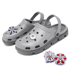 10pcs/lot Sneakers Shoe Flower Accessories fit18&20MM  snaps buttons jewery