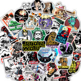 50pcs star wars graffiti stickers decorative suitcase notebook waterproof detachable stickers