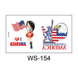 Independence Day tattoo stickers face waterproof sweat decorative props disposable temporary USA  flag stickers