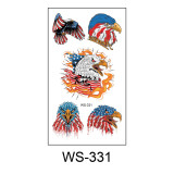 Independence Day tattoo stickers face waterproof sweat decorative props disposable temporary USA  flag stickers