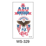 Independence Day tattoo stickers face waterproof sweat decorative props disposable temporary USA  flag stickers