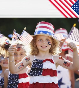 Independence Day tattoo stickers face waterproof sweat decorative props disposable temporary USA  flag stickers
