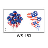 Independence Day tattoo stickers face waterproof sweat decorative props disposable temporary USA  flag stickers