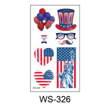 Independence Day tattoo stickers face waterproof sweat decorative props disposable temporary USA  flag stickers