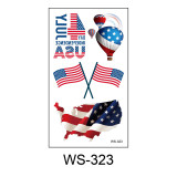 Independence Day tattoo stickers face waterproof sweat decorative props disposable temporary USA  flag stickers