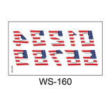 Independence Day tattoo stickers face waterproof sweat decorative props disposable temporary USA  flag stickers