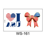Independence Day tattoo stickers face waterproof sweat decorative props disposable temporary USA  flag stickers
