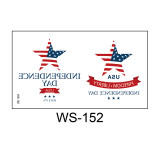 Independence Day tattoo stickers face waterproof sweat decorative props disposable temporary USA  flag stickers