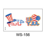 Independence Day tattoo stickers face waterproof sweat decorative props disposable temporary USA  flag stickers