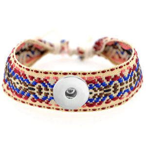 Braided Bracelet Geometric fit18&20MM  snaps jewelry