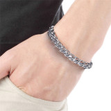 Stainless Steel Flower Basket Chain Bracelet