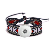 Braided Bracelet Geometric fit18&20MM  snaps jewelry