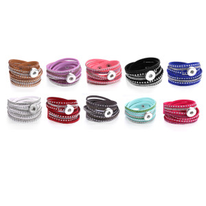 Leather bracelets fit 20mm snaps  jewelry