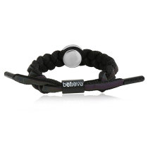 believe self-confidence braided bracelet holographic reflective net red little lion bracelet fit 20mm snaps  jewelry