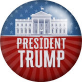 20MM  2024 Trump Print  glass snaps buttons Jewelry Making