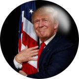 20MM  2024 Trump Print  glass snaps buttons Jewelry Making