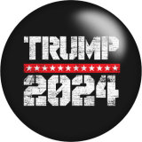 20MM  2024 Trump Print  glass snaps buttons Jewelry Making