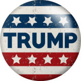 20MM  2024 Trump Print  glass snaps buttons Jewelry Making