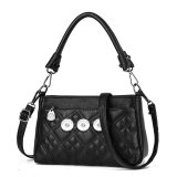 women's diagonal embroidered armpit shoulder bag fit 18mm snap button jewelry